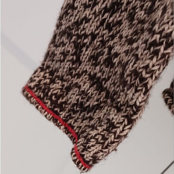 Gap Lambswool/Cotton Turtleneck Sweater Marled  Rolled Hem Size Medium - Picture 3 of 9